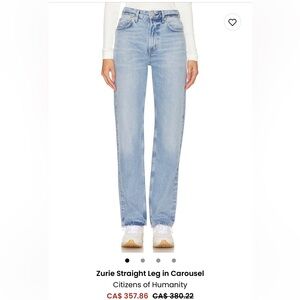 Citizens of Humanity - Zurie straight leg size 26